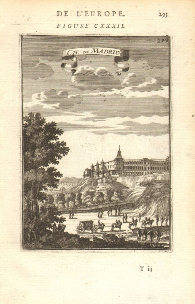 MADRID. Palacio Real de Madrid. King's palace. Spain. Decorative. MALLET 1683